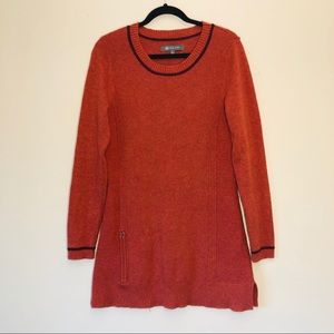 Title Nine | Wool Sweater Dress in Burnt Orange